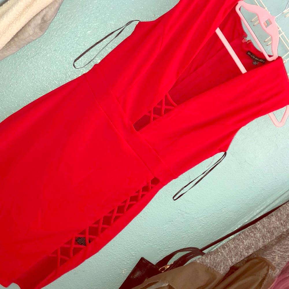 Sexy red dress